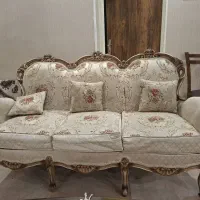 مبل استیل ۹ نفره با میز غذاخوری