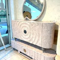 آینه کنسول با میز تلویزیون مدل کهکشانی|بوفه، ویترین، کنسول|اردبیل, |دیوار