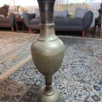 گلدون برنجی چهار تیکه|صنایع دستی و سایر لوازم تزئینی|نوشهر, |دیوار
