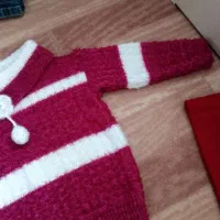 کلاه شال دخترانه وبلوز بافت|لباس|ارومیه, |دیوار