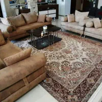 مبل راحتی چرم پارچه در حد اک