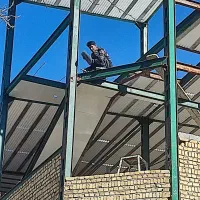 جوشکارثابت شیروانی کمددیواری نبشی کشی