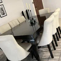 میز نهار خوری ۸ نفره مشکی