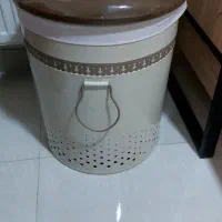 سبد لباس و اسباب‌بازی درب‌دار فلزی