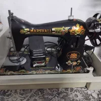 چرخ خیاطی مارشال وسماور برنجی ذغالی