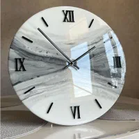 ساعت دیواری طوسی رنگ|ساعت دیواری و تزئینی|کرج, عظیمیه|دیوار