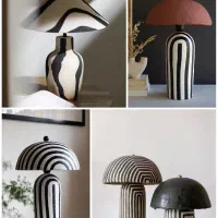 چراغ خواب های ایستاده و رومیزی پاپیه ماشه|چراغ خواب و آباژور|تهران, سید خندان (جلفا)|دیوار