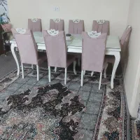 میز نهارخوری ۸نفره با۳تامیزعسلی
