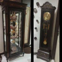 بوفه چوبی وساعت