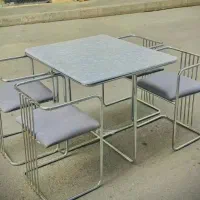 میز ناهار خوری آبکاری شده گیتاری آپارتمانی