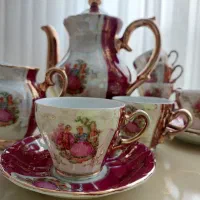 قهوه خوری ژاپنی آنتیک  هفت رنگ مرمری|کلکسیون اشیاء عتیقه|تهران, آسمان|دیوار