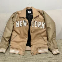 کت بیسبالی آستین چرم مدل نیویورک