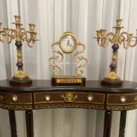 میز کنسول انتیک ساعت شمعدان قدیمی شمعدون عتیقه|کلکسیون اشیاء عتیقه|تهران, حافظیه|دیوار