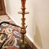 قلیان برنجی ضخیم توپر اعیانی معماریان