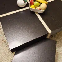 میز جلو مبلی تمام چوب با 2 عدد عسلی