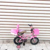 دوچرخه ۱۲صورتی دخترانه درحد نو نو