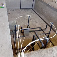 لوله کشی استخرجکوزی موتورخانه،اب فاضلاب