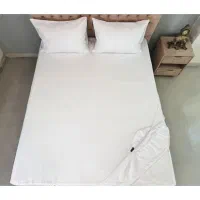 ملحفه کشدار روتختی دونفره دوعدد روبالشتی یکبارمصرف