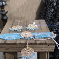 گردنبند و گوشواره هندی کاملا نو|بدلیجات|شیراز, رازی|دیوار