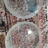 دو عدد دیس طرح دار گرد