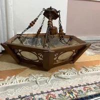 لوستر چوبی|لوستر و چراغ آویز|خرم‌آباد, |دیوار