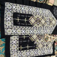 زیاستین ابریشمی دوز مات