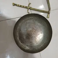 کاسه مسی وکفگیرچاقوقندشکن برنج قدیم