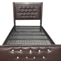 تخت تک نفره قهوه ای