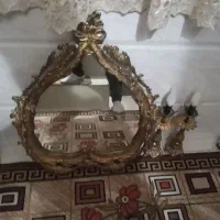 آیینه و شمعدان برنز