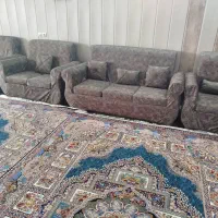 مبل راحتی سالم با روکش پارچه ای