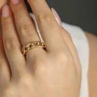 انگشتر فیوژن و گوشواره صلیب بدون اجرت|جواهرات|گرگان, |دیوار