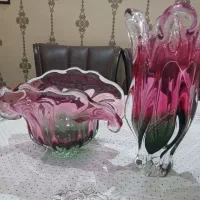 گلدان و شکات خوری کریستال