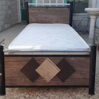 تخت خواب چوبی بزرگسال(  ام دی اف) دو کشو