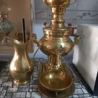 سماورواستکان برنجی|صنایع دستی و سایر لوازم تزئینی|ملایر, |دیوار