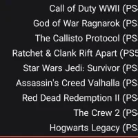 بازی های ps4 و ps5 در حد نو