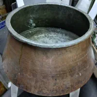دیگچه ، سینی و کفگیر مسی ( قدیمی)