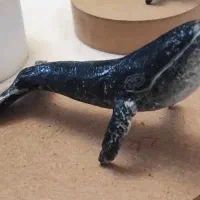 مجسمه نهنگ،مجسمه وال، دست ساز، دکوری، پاپیه ماشه