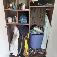 مشکی کم‌جا MDF ست کمد و کتابخانه|مبلمان خانگی و میز عسلی|تهران, مرزداران|دیوار