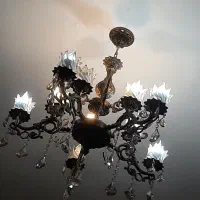 لوستر ۱۰ شعله ارزان|لوستر و چراغ آویز|تبریز, |دیوار