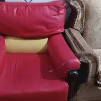 مبل هفت نفره چرم تمیز|مبلمان خانگی و میز عسلی|اهواز, کمپلو شمالی|دیوار