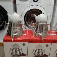 چای ساز کتری قوری شیردار استیل کف‌ چدن چایساز