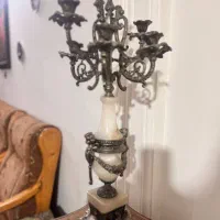 شمعدان برنج و مرر|لوستر و چراغ آویز|رشت, شالکو|دیوار