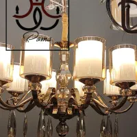 لوستر ده شاخه مدل خاص در رومالوستر فردیس|لوستر و چراغ آویز|فردیس, سرحدی|دیوار