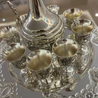 شرای خوری برنج ابکاری نقره|ظروف سرو و پذیرایی|ری, صفاییه (چشمه علی)|دیوار