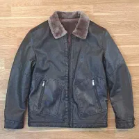 کاپشن چرم مردانه خزدار