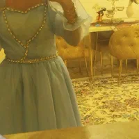 پیراهن مجلسی و عروسکی کار شده پرنسسی|لباس|گلستان (تهران), |دیوار