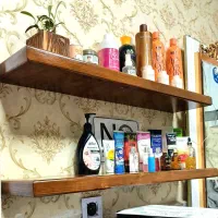شلف دیواری چوبی|کتابخانه، شلف، قفسههای دیواری|مشهد, گرجی علیا|دیوار