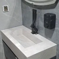 لوله کشی آب، نصب شیرآلات روشویی سینک