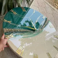 ساعت دیواری لوکس رزینی|ساعت دیواری و تزئینی|بهبهان, |دیوار