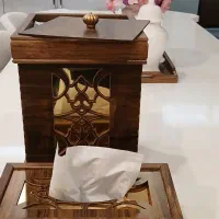 ست جا دستمالی و سطل زباله